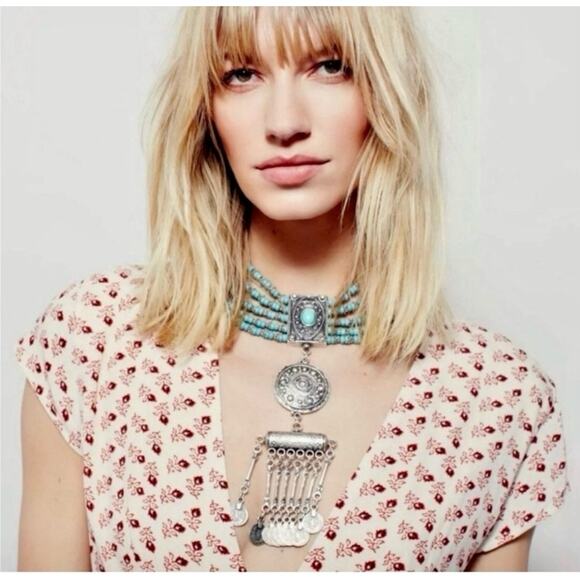 Free People Bella Notte Midi Dress Pink Combo, Boho Cottagecore Prairie | 6 EUC - Picture 4 of 13